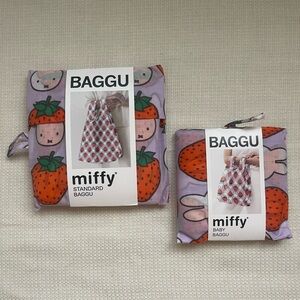 BAGGU (2-Piece Set) Standard and Baby Reusable Bags - Light Blue and Purple